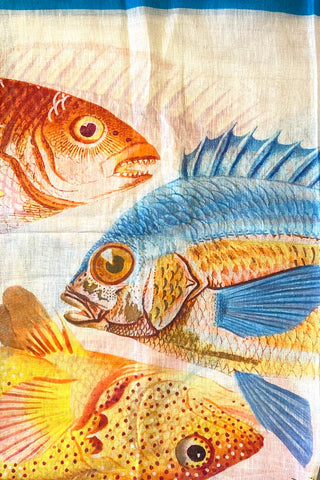 Scarf in Mandarin Fish Print