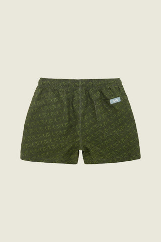 Squiggle Swim Shorts in Green