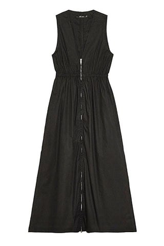 Rubens Front-Zip Dress in Black