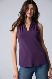 Matte Jersey Sleeveless V-Neck Top in 6 Colours
