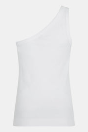 One-Shoulder Contour Top in Black or White