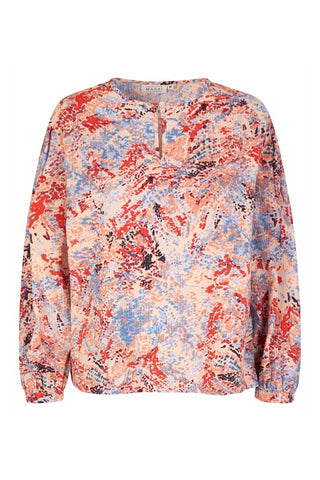 Danette Long-Sleeved Top in Multicolour Print