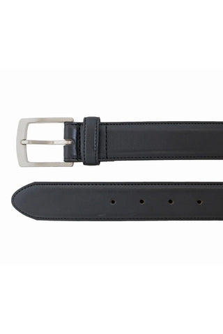 Stitched Dress Belt in Black