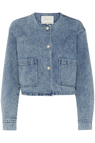 Doriana Denim Jacket in Washed Blue