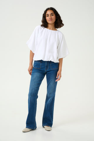 Gabby Blouse in Optical White