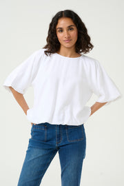 Gabby Blouse in Optical White