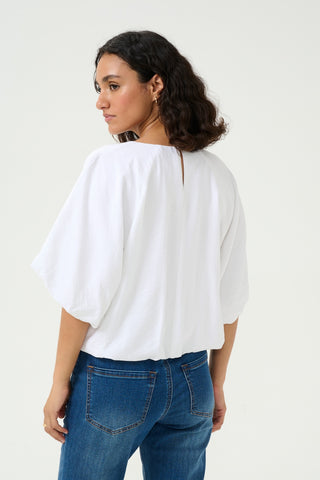 Gabby Blouse in Optical White