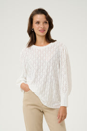 Tio Knitted Lace Pullover in 2 Colours