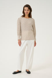 Tio Knitted Lace Pullover in 2 Colours