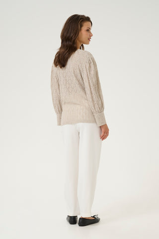 Tio Knitted Lace Pullover in 2 Colours