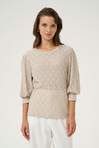 Tio Knitted Lace Pullover in 2 Colours