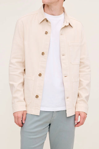 Sean Shirt Jacket in Jute
