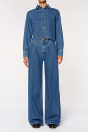 Isabel Wide Leg Jean in North Beach