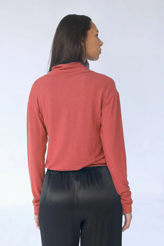 Venice Long-Sleeved, V-Neck Top in 2 Colours