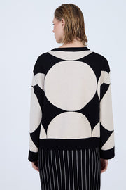 Sweater in Black & Ivory