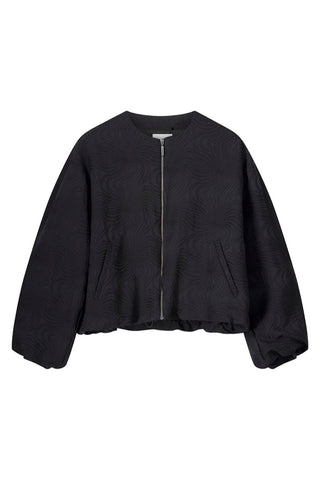 Cropped Bomber Jacket in Night Sky