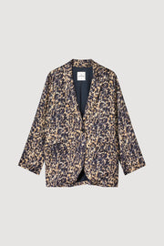 Boyfriend Blazer in Multicoloured Animal Print