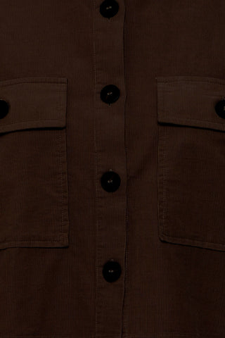 Cory Mini Corduroy Jacket in Chocolate Torte