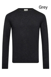 Jupiter Merino Wool/Acrylic Blend Crew-Neck Sweater in 8 Colours