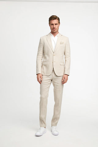 DiNick Sport Coat in Natural Linen