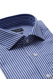 Terry Long-Sleeved Shirt in Blue Bengal Stripe