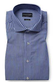 Terry Long-Sleeved Shirt in Blue Bengal Stripe