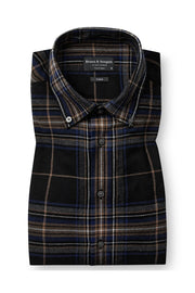 Shanin Long Sleeve Casual Shirt in Blue Check