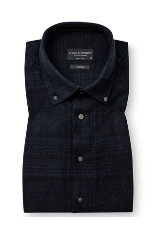 Akhlaq Long Sleeve Casual Shirt in Thunder