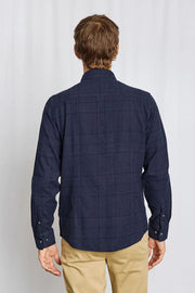 Akhlaq Long Sleeve Casual Shirt in Thunder