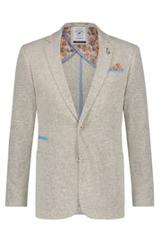 Single-Breasted Fine-Textured Sport Coat in Off White