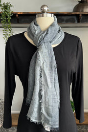 Solid Scarf With Stripe Detail in 3 Colours