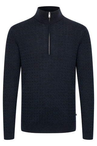 Mason Merino-Wool, Quarter-Zip Cable Sweater in 2 Colours