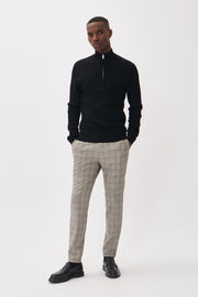 Mason Merino-Wool, Quarter-Zip Cable Sweater in 2 Colours