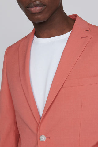 George Suit Jacket in Faded Rose