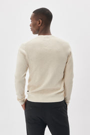 Lagoon Waffle-Knit Sweater in Oyster