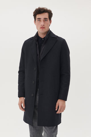 Breather Coat in Dark Navy