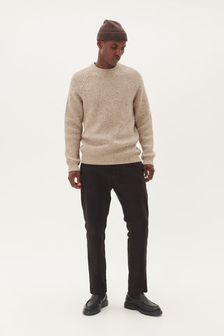 Jobo Heritage Sweater in Plaza Taupe Heathered Knit