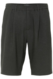 Fisher Shorts in Black Seersucker