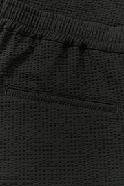 Fisher Shorts in Black Seersucker