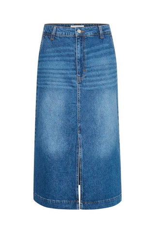 Calia Skirt in Medium-Blue Denim