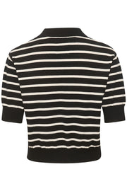 Ellanora Sweater in Black Stripe