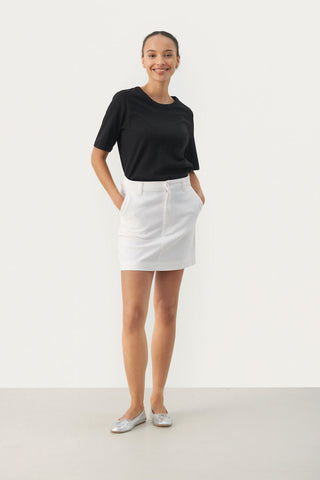 Ece Mini Skirt in Bright White