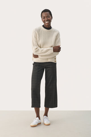 Lisamarie Cable-Knit Sweater in Birch