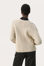 Lisamarie Cable-Knit Sweater in Birch