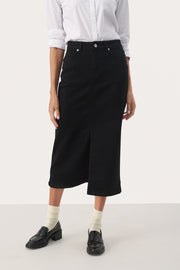 Dilin Denim Skirt in Black