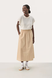 Nanasofie Cotton Midi Skirt in 2 Colours