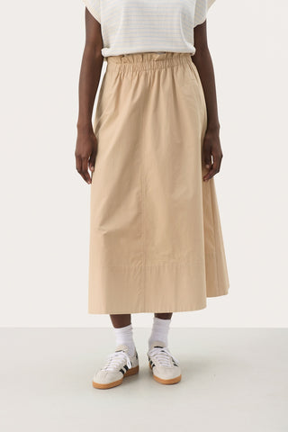 Nanasofie Cotton Midi Skirt in 2 Colours