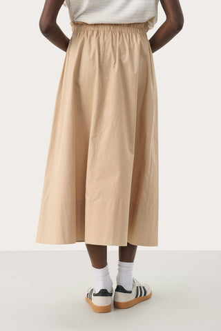 Nanasofie Cotton Midi Skirt in 2 Colours