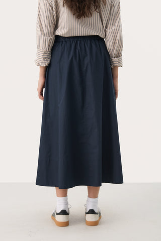 Nanasofie Cotton Midi Skirt in 2 Colours