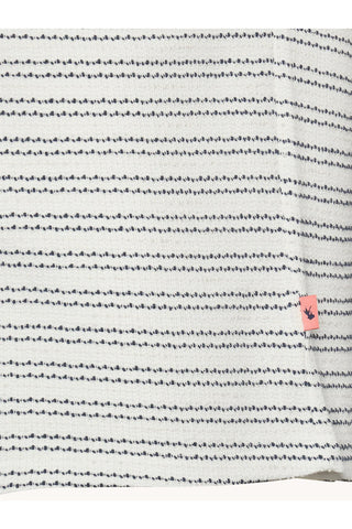 Short Sleeve Shirt in Off-White Stripe